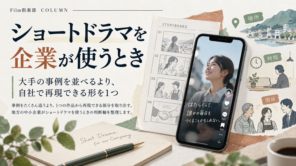ショートドラマを企業が使うとき|大手の事例を並べるより、自社で再現できる形を1つ