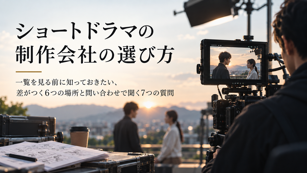 ショートドラマの制作会社の選び方|一覧を見る前に知っておきたい、差がつく6つの場所と問い合わせで聞く7つの質問